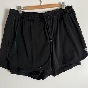 Torrid Black Athletic Shorts with Elastic Waistband